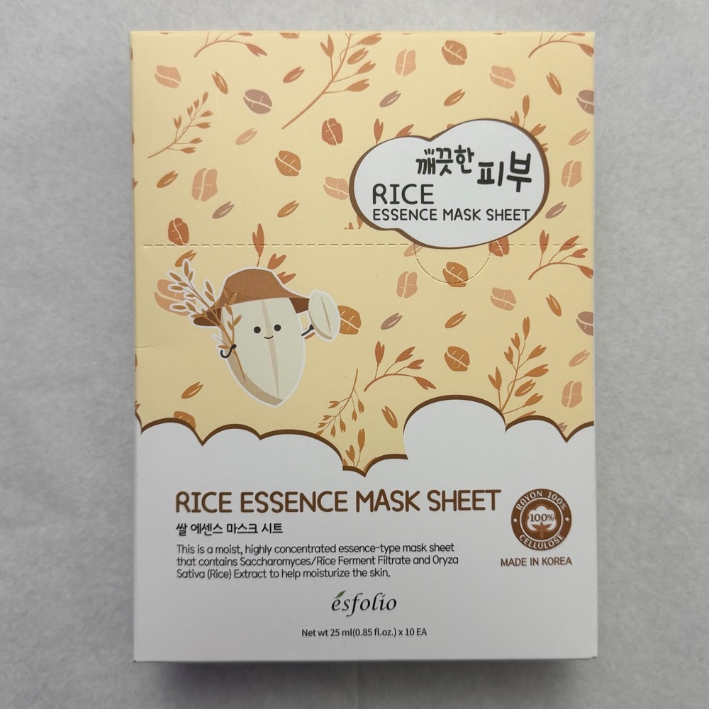 Esfolio Rice Essence Mask Sheet box 10 mask
